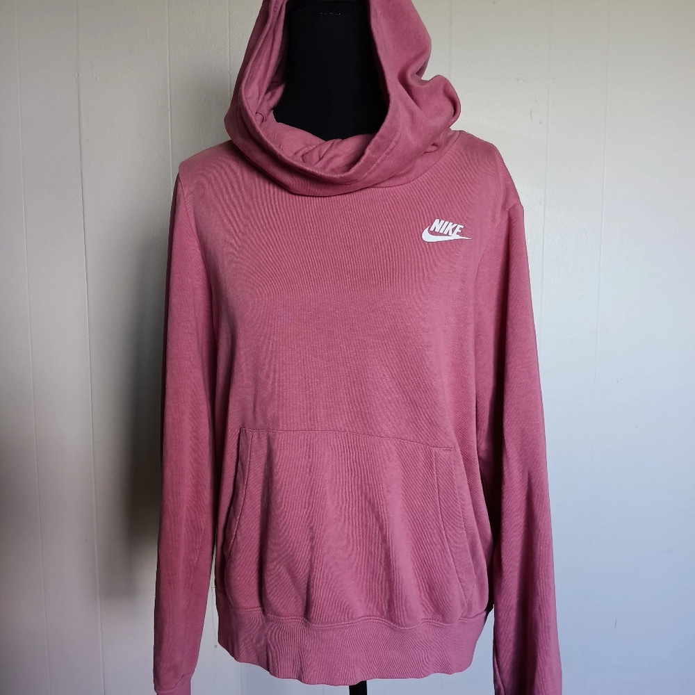 Nike Pink Sz Sm Sweatshirt/hoodie Relaxed Fit Crew Neck (Neck Gaiter)